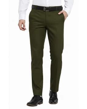 neonomad Men Flat Front Slim Fit Trousers-picture-28