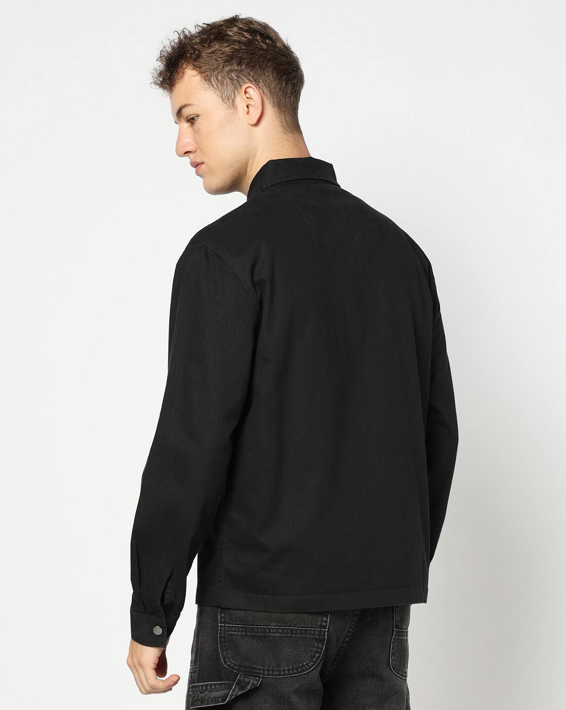 Buy Black Jackets & Coats for Men by YOUSTA Online | Ajio.com
