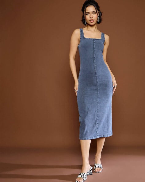 Women Denim Bodycon Dress