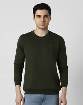 peter england Men Regular Fit Crew-Neck Sweatshirt-picture-14
