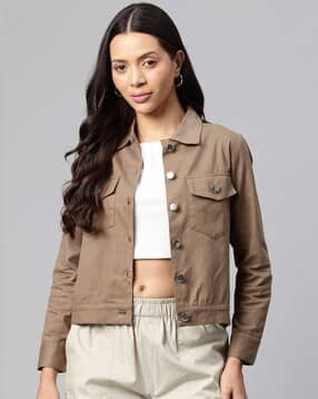 Women Regular Fit Denim Jacket-image-40