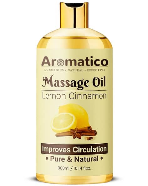 Aromatico Lemon Cinnamon Massage Oil with Herbs 300 ml