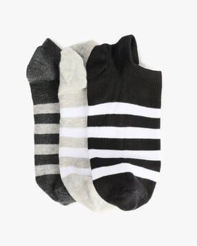 matchitt Men Pack of 3 Striped Loafer Socks-picture-38