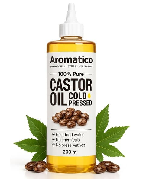 Aromatico Pure Cold Pressed Castor Oil for Hair & Skin