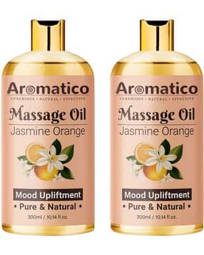 Set of 2 Jasmine Orange Massage Oil for Natural Skin Moisturizer-image-43