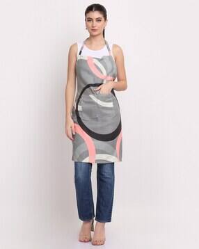 arrabi Printed Apron with Patch Pocket-picture-23