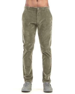 belano Men Slim Fit Corduroy Chinos-picture-11