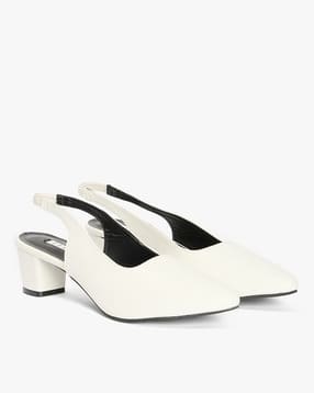 elle Women Pointed-Toe Block-Heeled Slingback Mules-picture-11