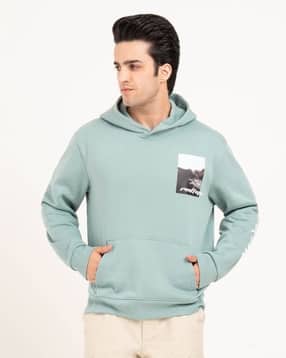 red tape Men Printed Regular Fit Hoodie with Kangaroo Pocket-picture-33