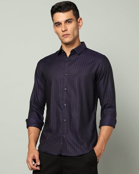 UNITED COLORS OF BENETTON Men Striped Slim Fit Shirt