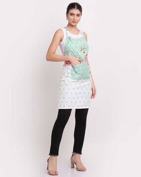 Printed Apron with Patch Pocket-image-17