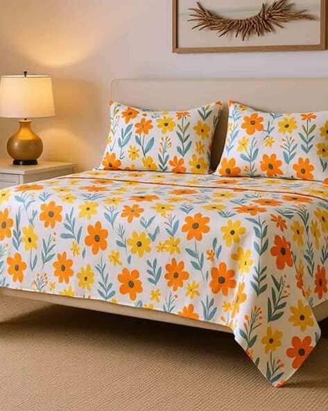 RRC  Dohar Bedding Set With 1 Bedsheet and 2 Pillow Covers