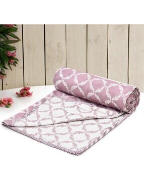 Leaf Print Double-Size Duvet Cover-image-45