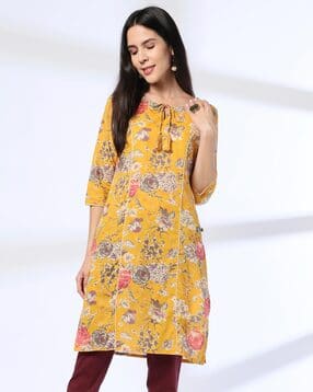 avaasa mix n' match Women Floral Straight Kurta-picture-38