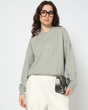 yousta Women Heathered Regular Fit Sweatshirt-picture-10