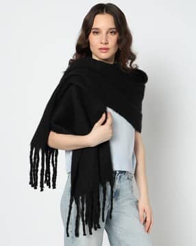 yousta Women Patterned Stole with Fringes-picture-32