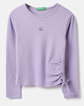 united colors of benetton Girls Ribbed Regular Fit Top-picture-11