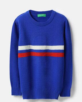 united colors of benetton Boys Self-design Sweater-picture-16