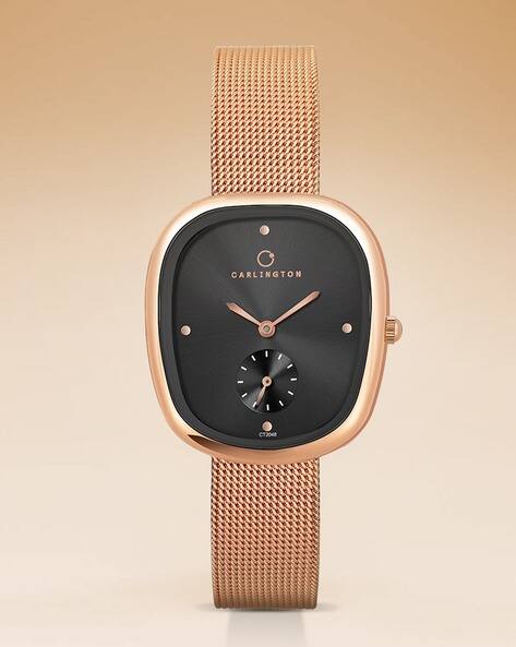 Carlington Analogue Watch - Iconic 2048 Rose Black
