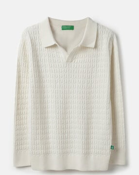 united colors of benetton Boys Self-Design Cotton Sweater-picture-37