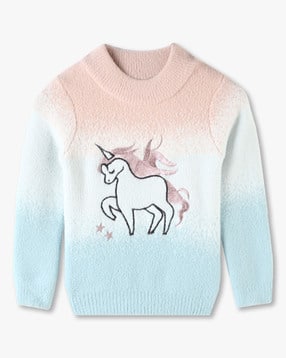 playday Girls Ombre Print Round-Neck Sweatshirt-picture-50