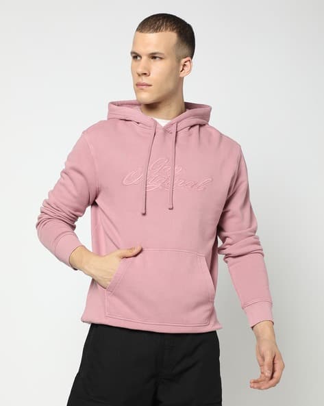 GAP Men Over-Dyed Logo Full Sleeves Hoodie