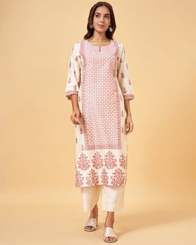 rangmanch by pantaloons Women Floral Printed Kurta-picture-11