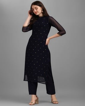 svaraa Women Embellished 2-Piece Kurta Suit Set-picture-47