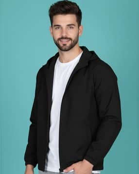 buda jeans co Men Regular Fit Hooded Jacket with Zip-Front-picture-34