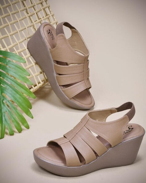 FROH FEET Women Open-Toe Regular Fit Wedges