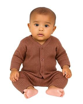 gialon Ribbed Thermal Top & Pants Set-picture-18