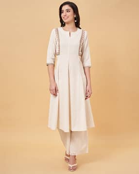rangmanch by pantaloons Women Embroidery Straight Kurta-picture-51