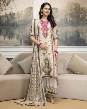 berrylicious Women Embroidered A-Line Kurta Suit Set-picture-40