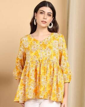 indie picks Rayon Floral Top-picture-43