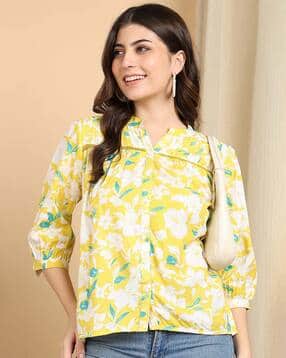 indie picks Rayon Floral Top-picture-49
