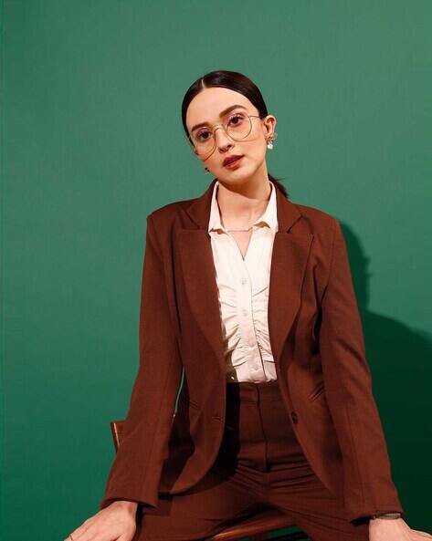 Women Front Open Breasted Blazer