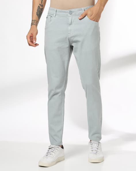 JOHN PLAYERS JEANS Men Light-Wash Low-Rise Skinny Fit Jeans