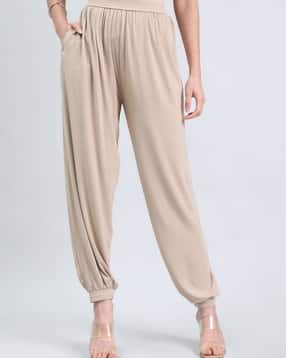 Women Relaxed Fit Mid-Rise Harem Pants