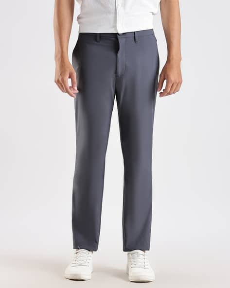 Calvin Klein Jeans Men Mid-Rise Slim Fit Trousers
