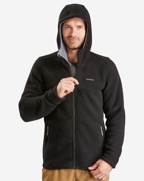decathlon QUECHUA - Men Solid Full-Hooded Warm Fleece Jacket-picture-29