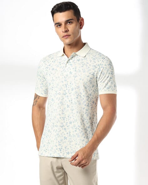 NETPLAY Men Ultimate All-Over Print Slim Fit Polo T-Shirt
