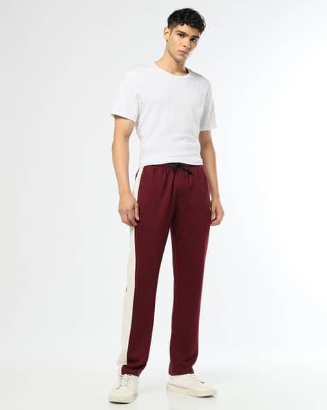 Buda Jeans Co Men Side Panel Straight Fit Track Pants