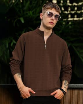 kajaru x ag Men Checked Regular Fit Sweatshirt-picture-12