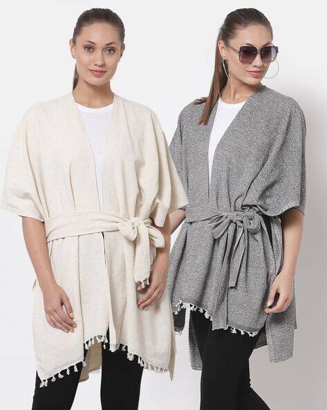 Arrabi Pack of 2 Shrugs with Tie-Up