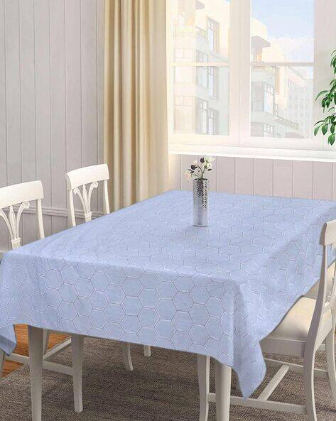 Arrabi Geometric Cotton Blend 8 Seater Table Cover