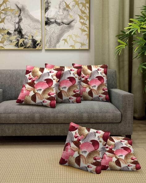 Arrabi Abstract Printed Zip Closure Cushions