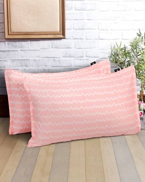 Arrabi Set of 2 Chevron Print Pillow Covers 27" x 17"