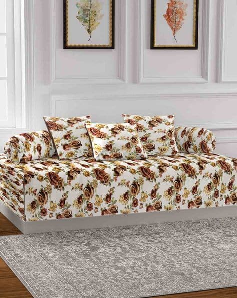 Arrabi Set of 6 Floral Print Bedding Set