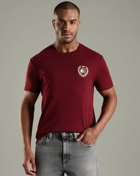 TOMMY HILFIGER Men Victor Regular Fit Crew-Neck T-Shirt