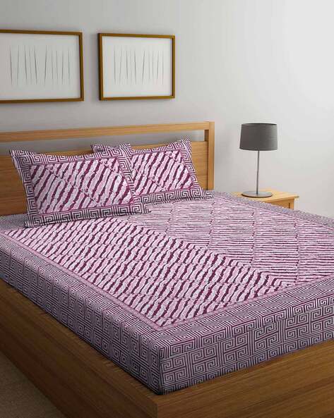 Arrabi Geometric Print Flat Bedsheet